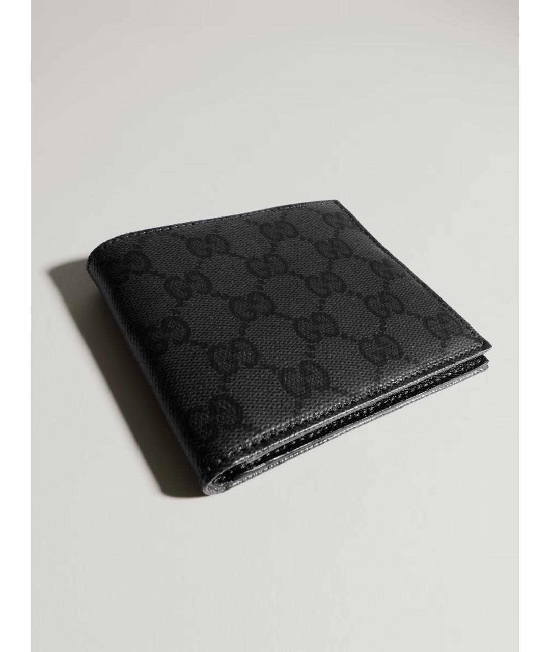 GUCCI Черный кожаный кошелек, фото 3