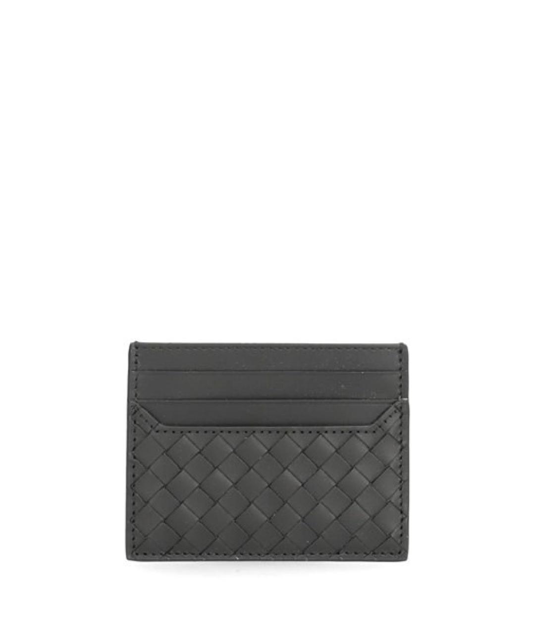 BOTTEGA VENETA Черный кожаный кардхолдер, фото 1