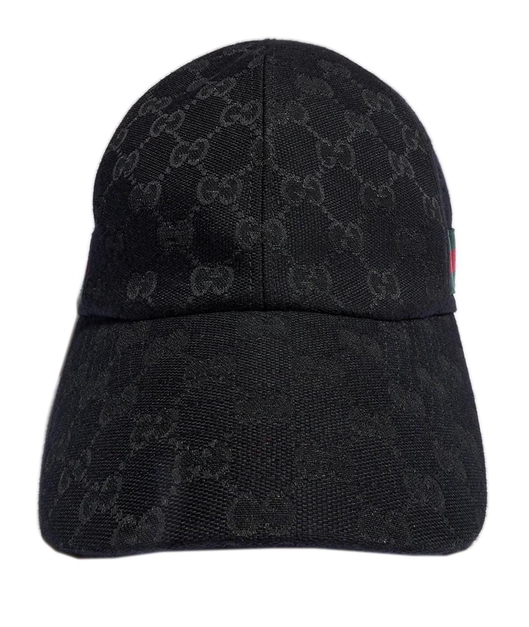 GUCCI Черная синтетическая кепка/бейсболка, фото 1