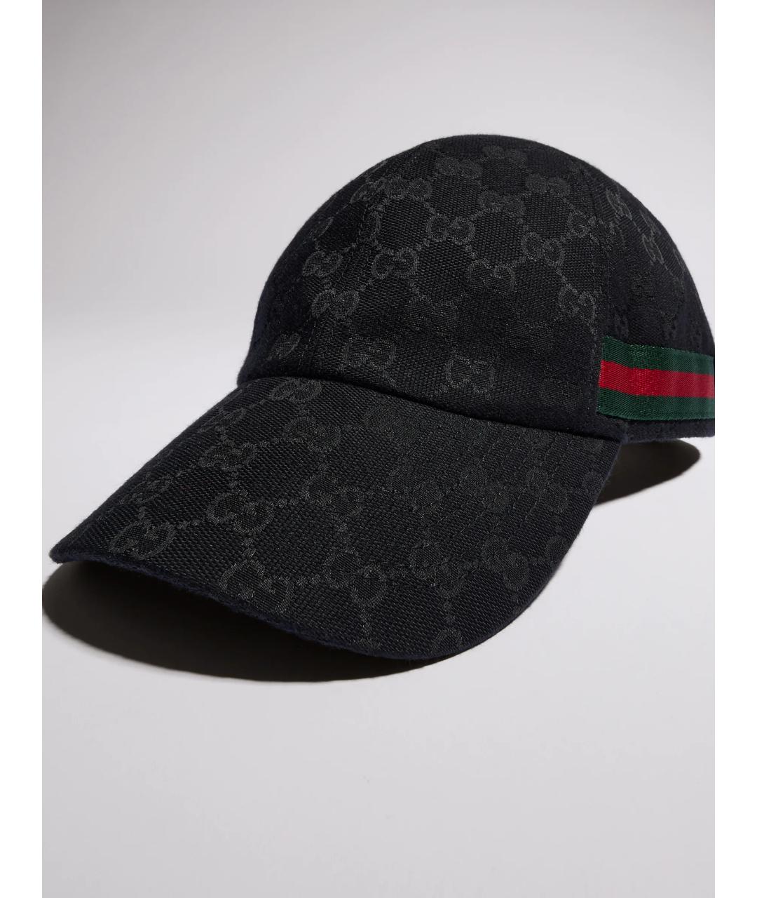 GUCCI Черная синтетическая кепка/бейсболка, фото 3