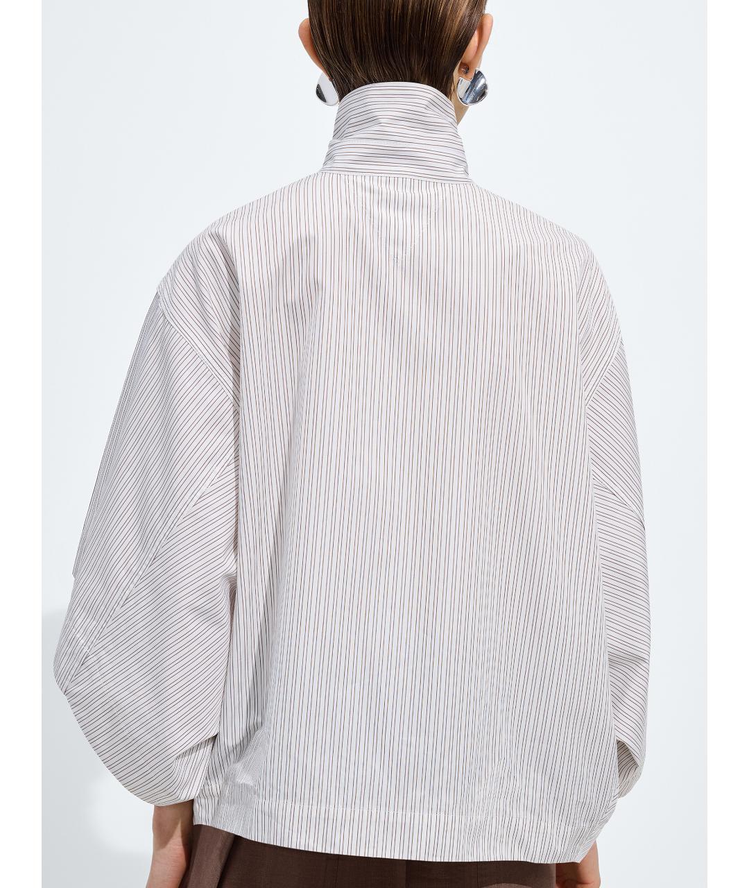 BOTTEGA VENETA Белая хлопковая рубашка, фото 3