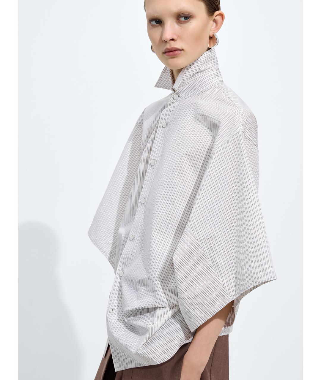 BOTTEGA VENETA Белая хлопковая рубашка, фото 2