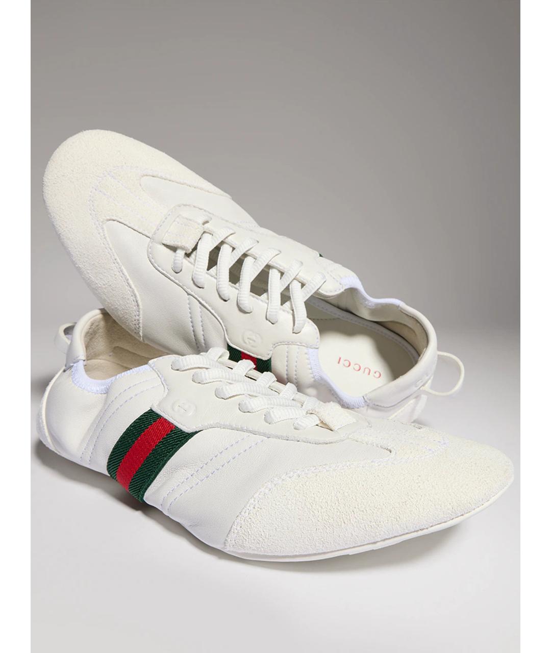 GUCCI Белые кроссовки, фото 5