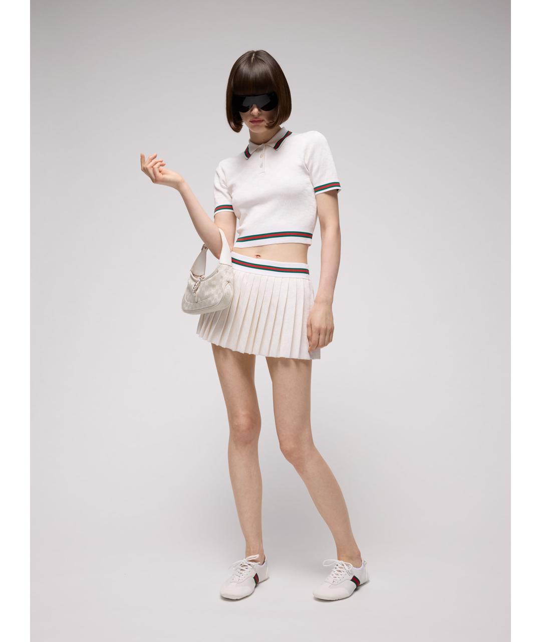 GUCCI Белые кроссовки, фото 4