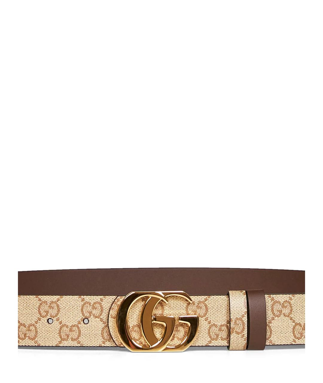 GUCCI Бежевый кожаный ремень, фото 7