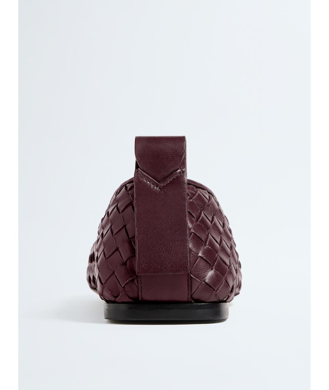 BOTTEGA VENETA Красные кожаные балетки, фото 5