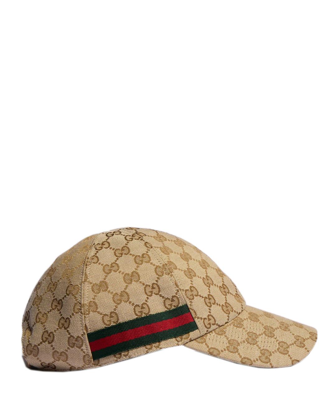 GUCCI Бежевая синтетическая кепка/бейсболка, фото 2