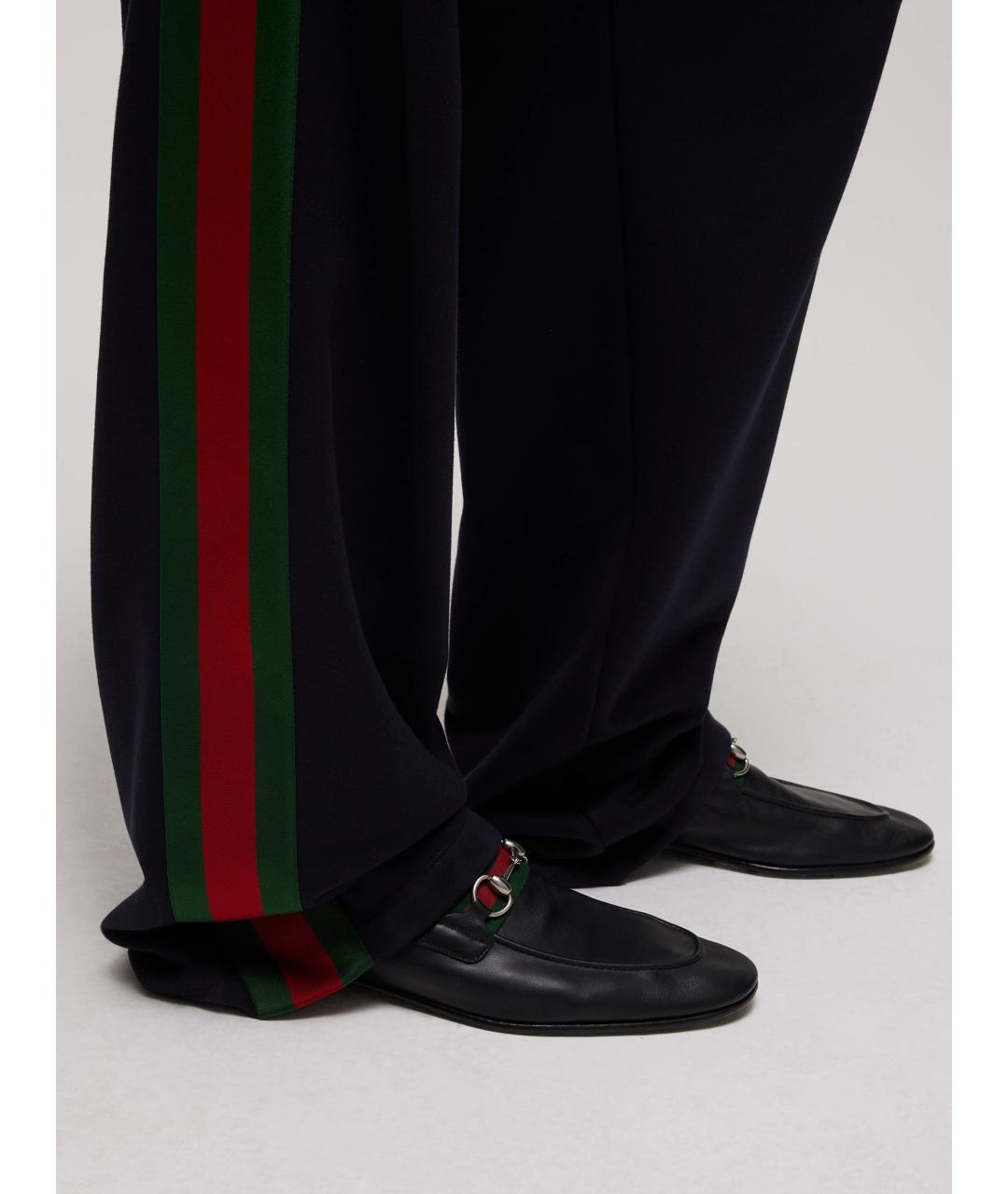 GUCCI Черные кожаные лоферы, фото 2