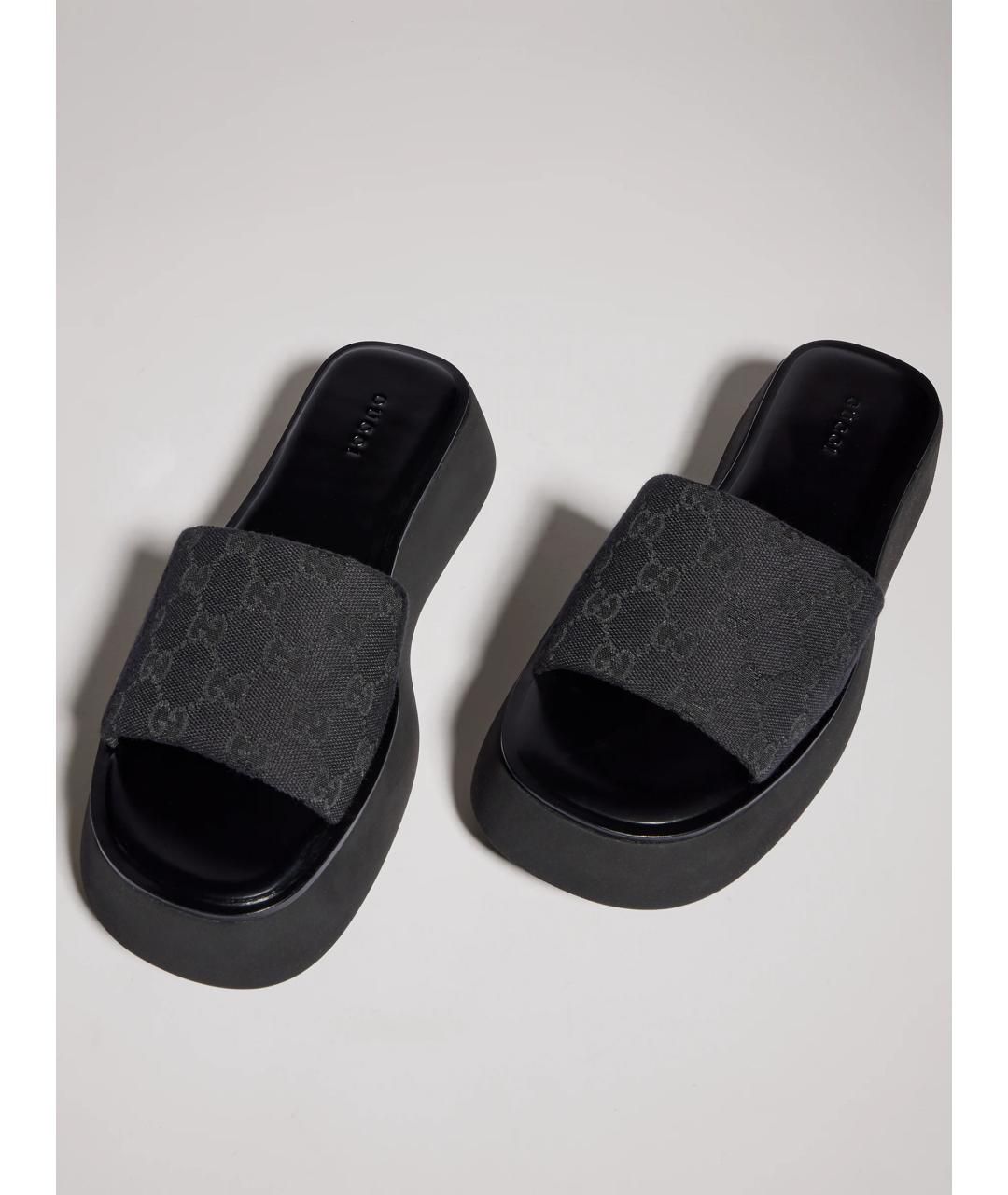 GUCCI Черные сандалии, фото 8