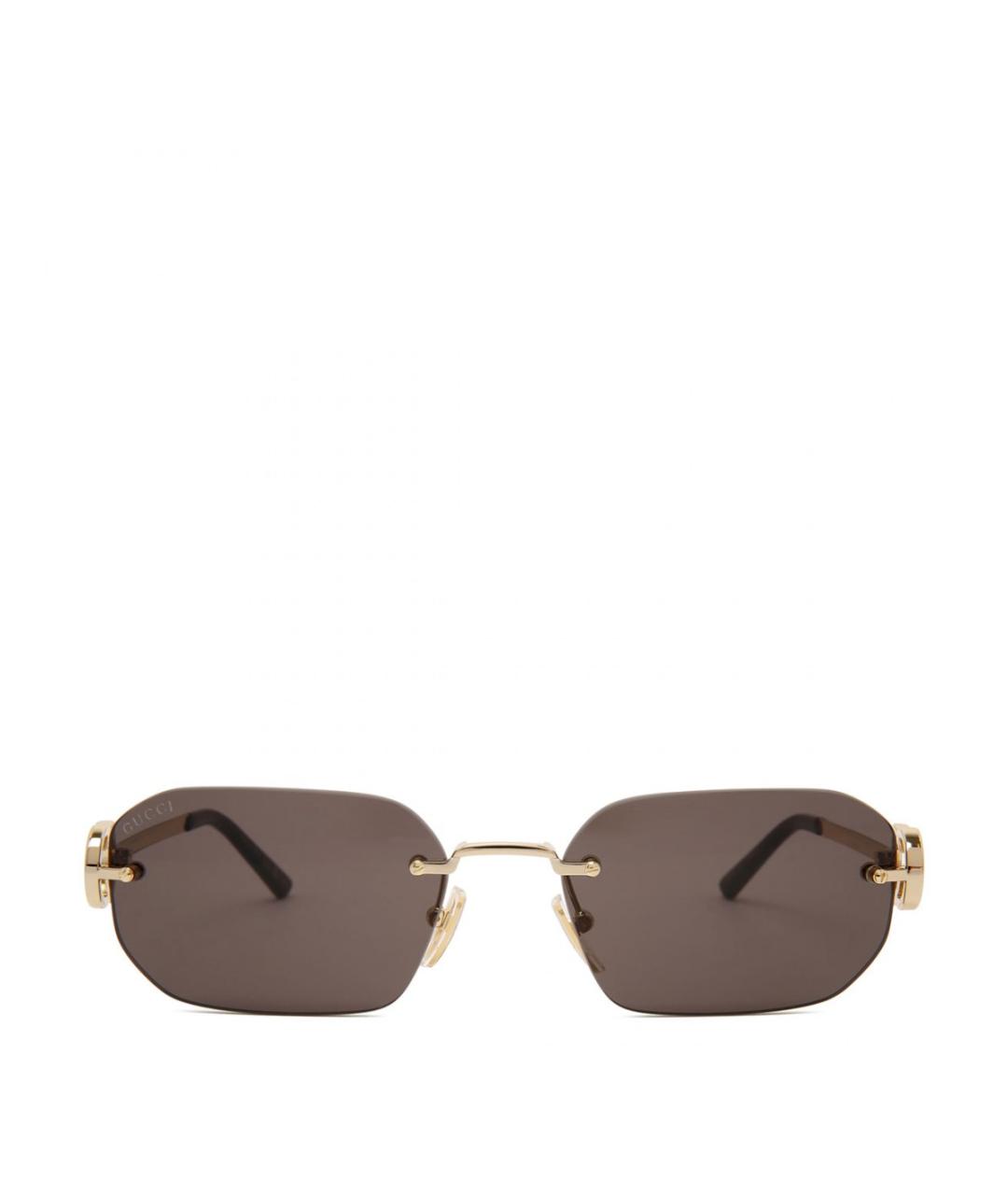 GUCCI Золотые солнцезащитные очки, фото 1