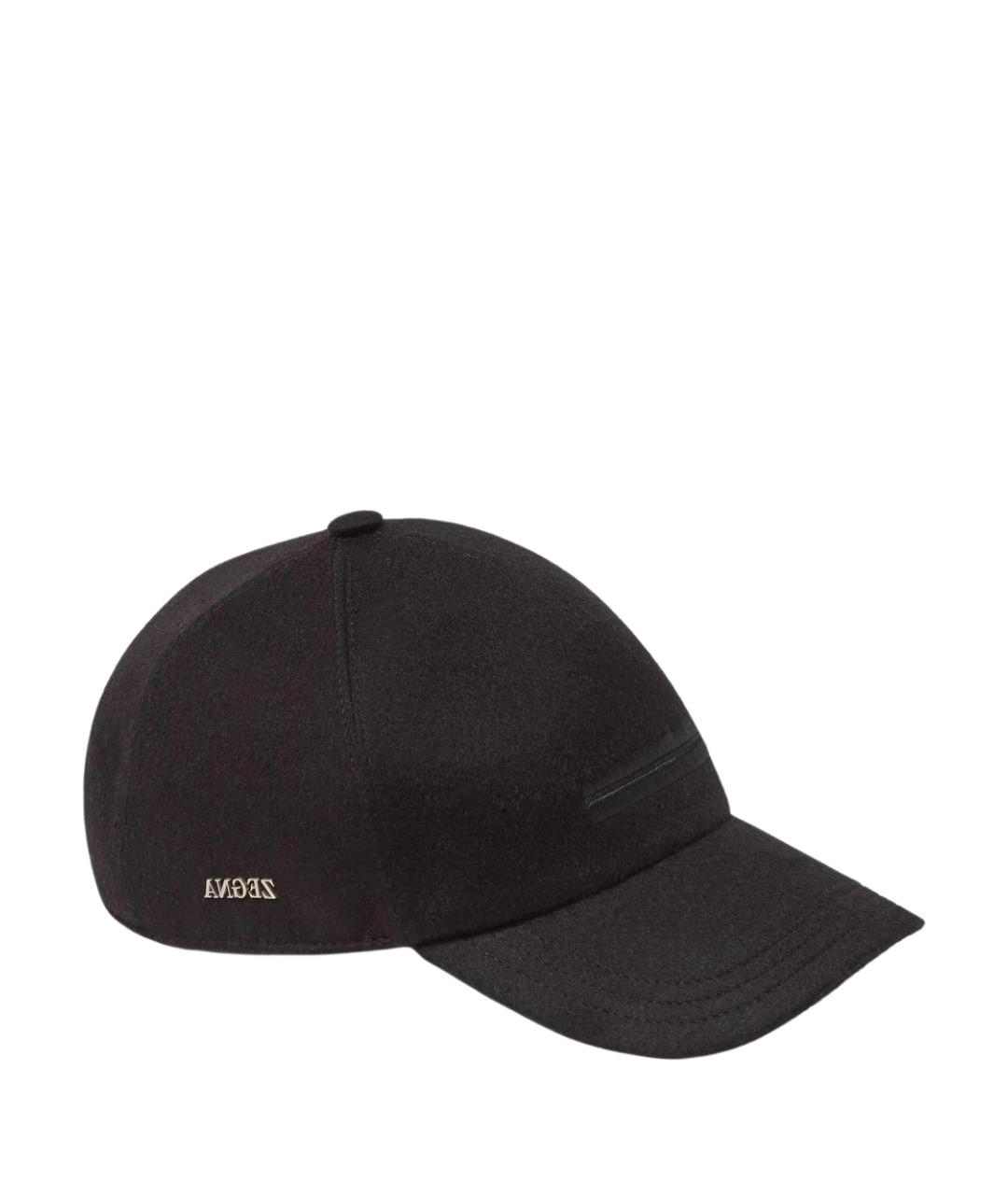 ZEGNA Синяя кашемировая кепка/бейсболка, фото 1