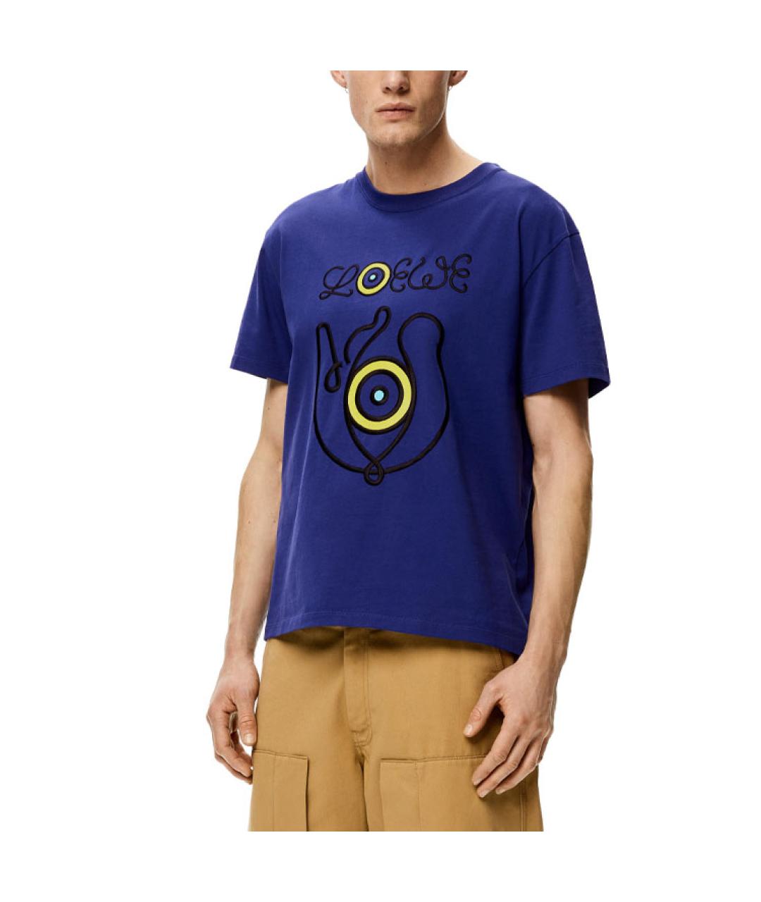 LOEWE Синяя футболка, фото 4