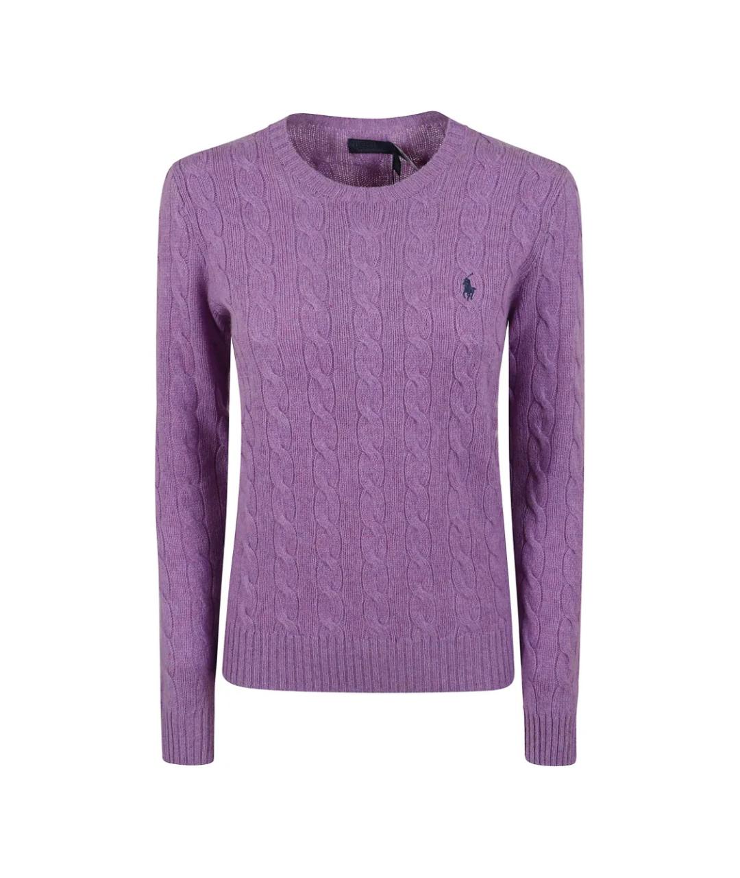 POLO RALPH LAUREN Фиолетовый шерстяной джемпер / свитер, фото 1