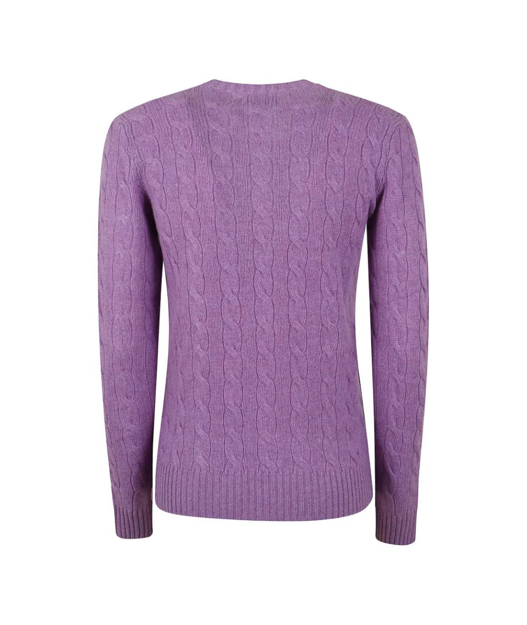 POLO RALPH LAUREN Фиолетовый шерстяной джемпер / свитер, фото 2