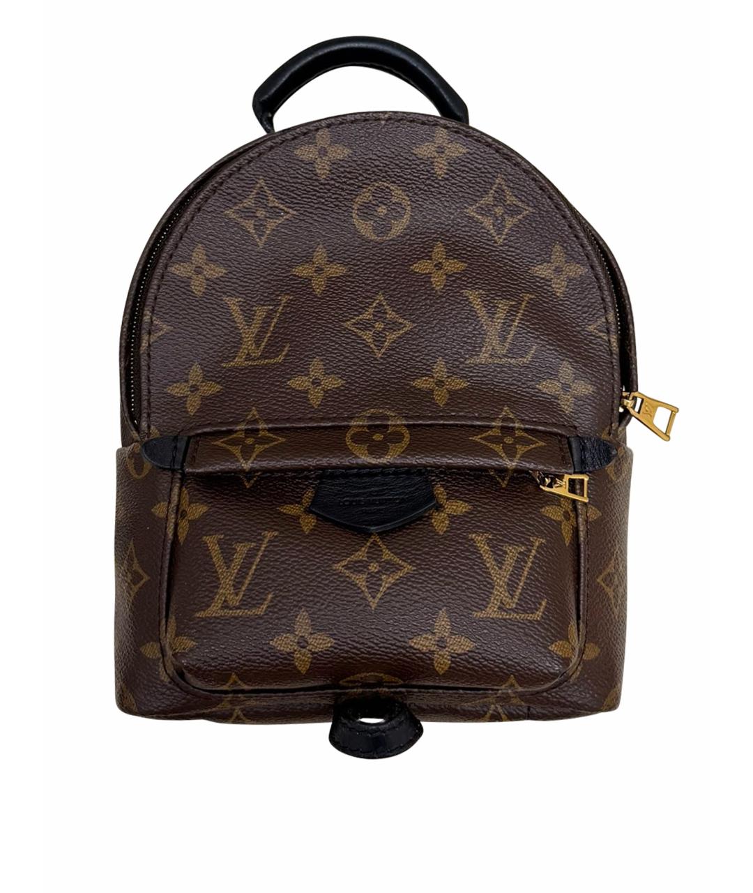 LOUIS VUITTON Коричневый кожаный рюкзак, фото 1