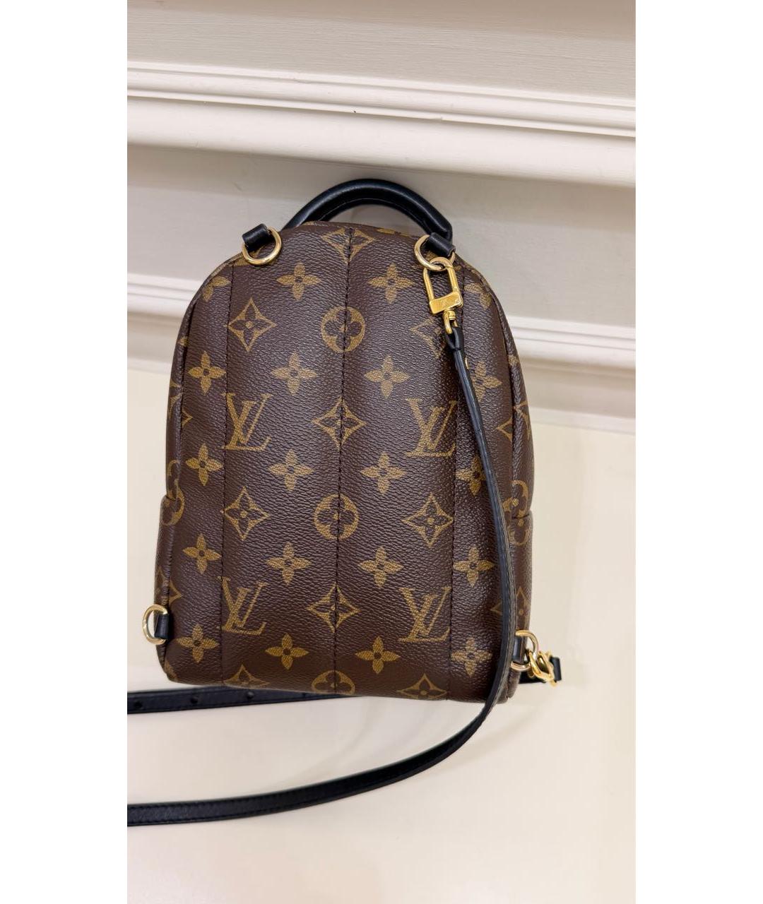 LOUIS VUITTON Коричневый кожаный рюкзак, фото 3