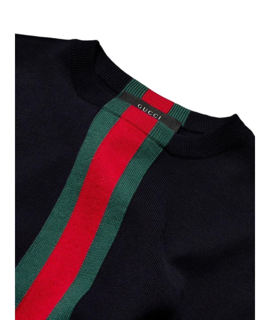 GUCCI Синий хлопковый джемпер / свитер, фото 6