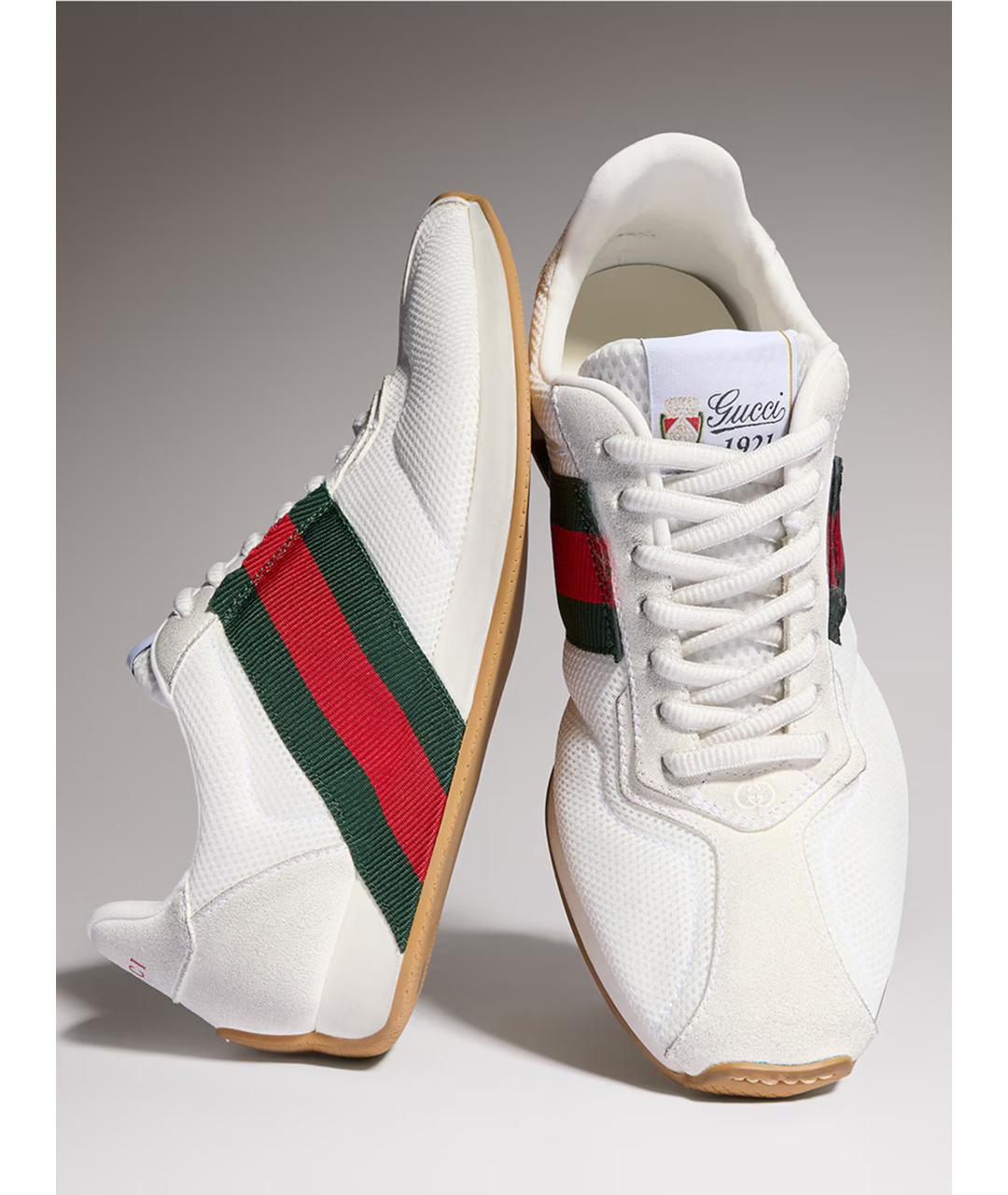 GUCCI Белые кроссовки, фото 4