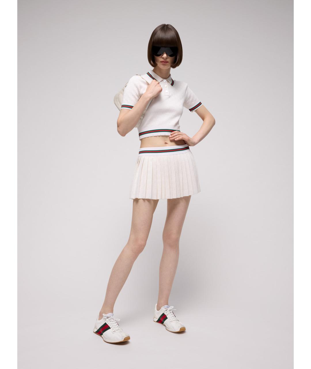 GUCCI Белые кроссовки, фото 3