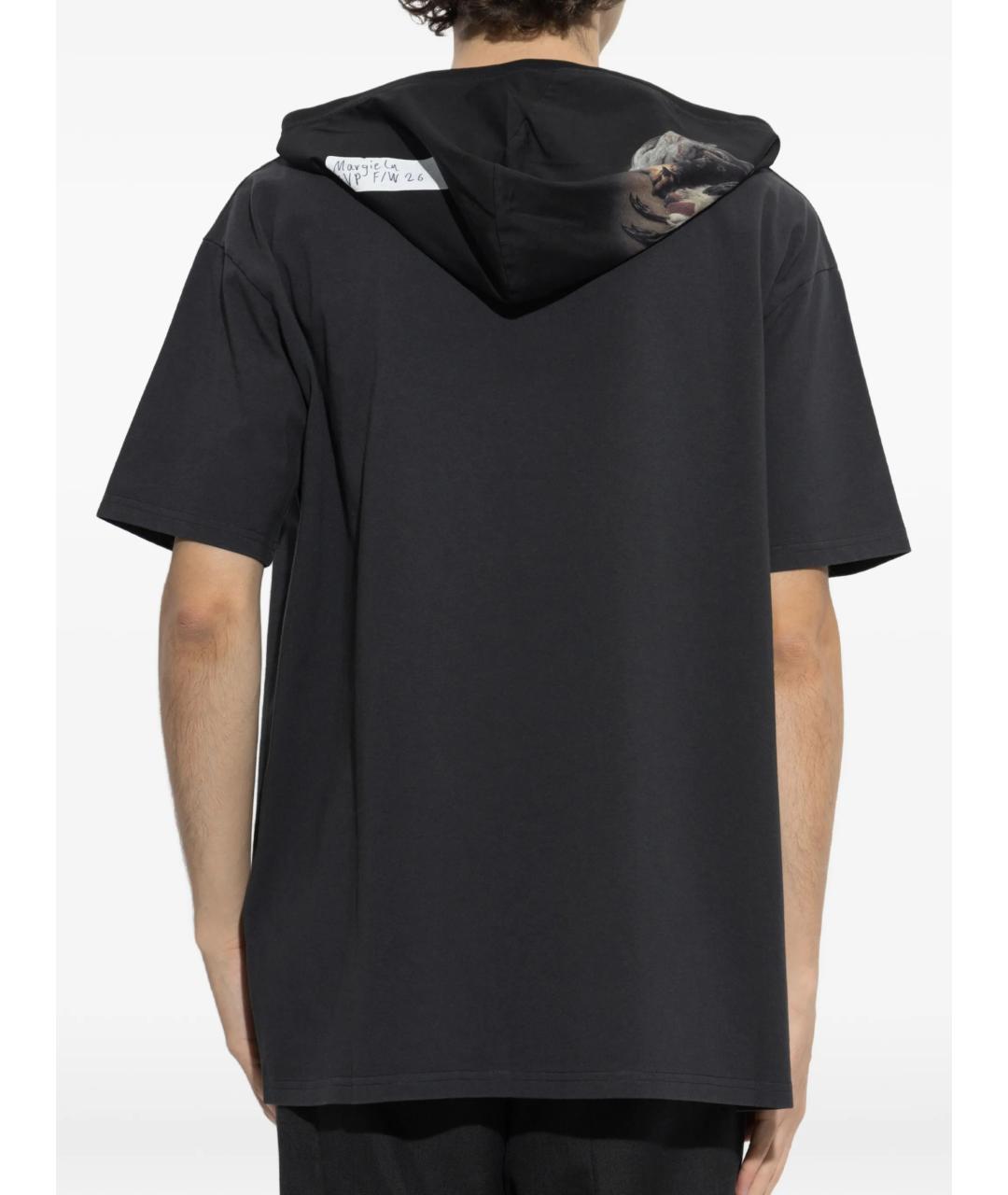 MAISON MARGIELA Синяя хлопковая футболка, фото 4