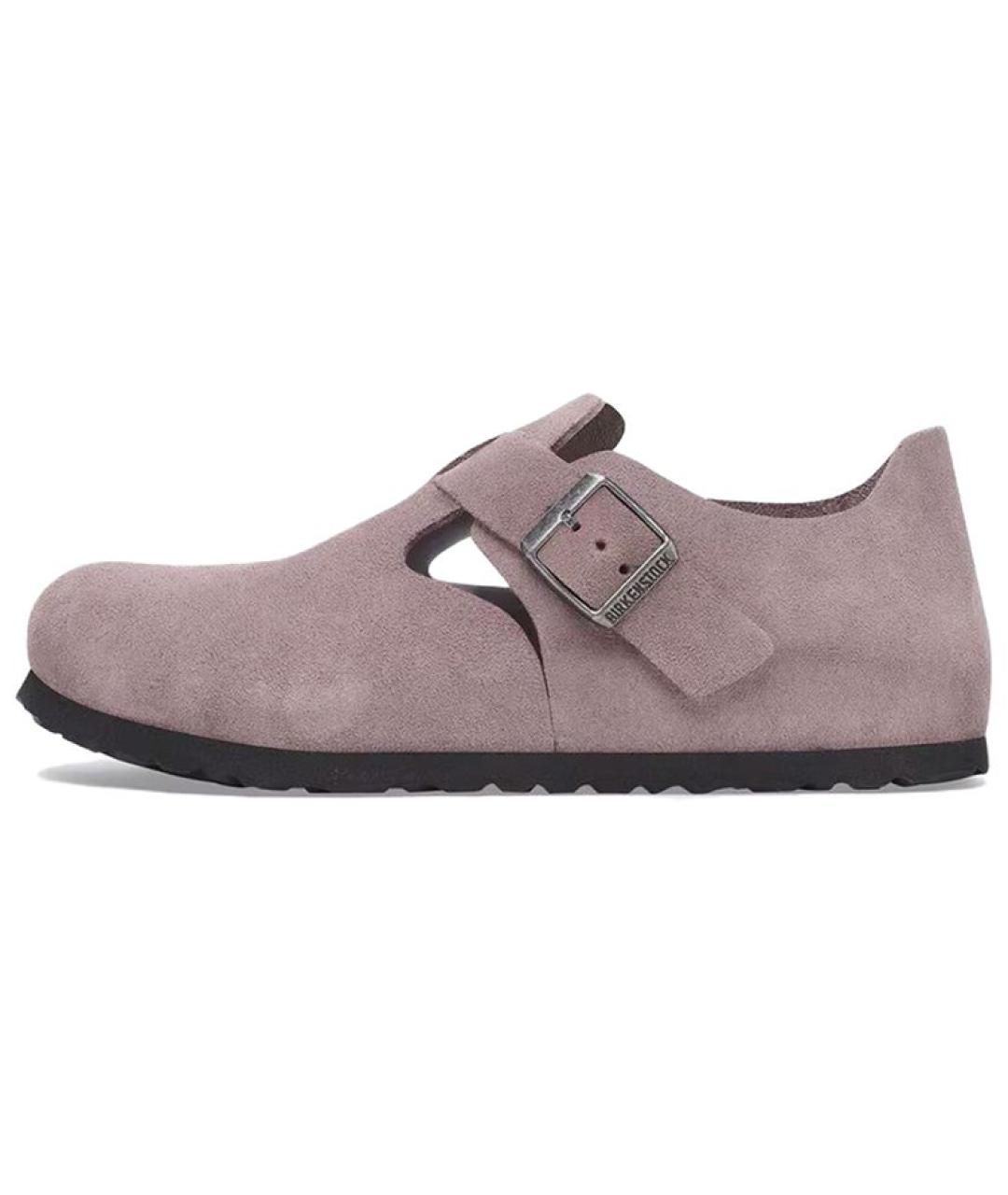 BIRKENSTOCK Фиолетовые замшевые сабо, фото 6