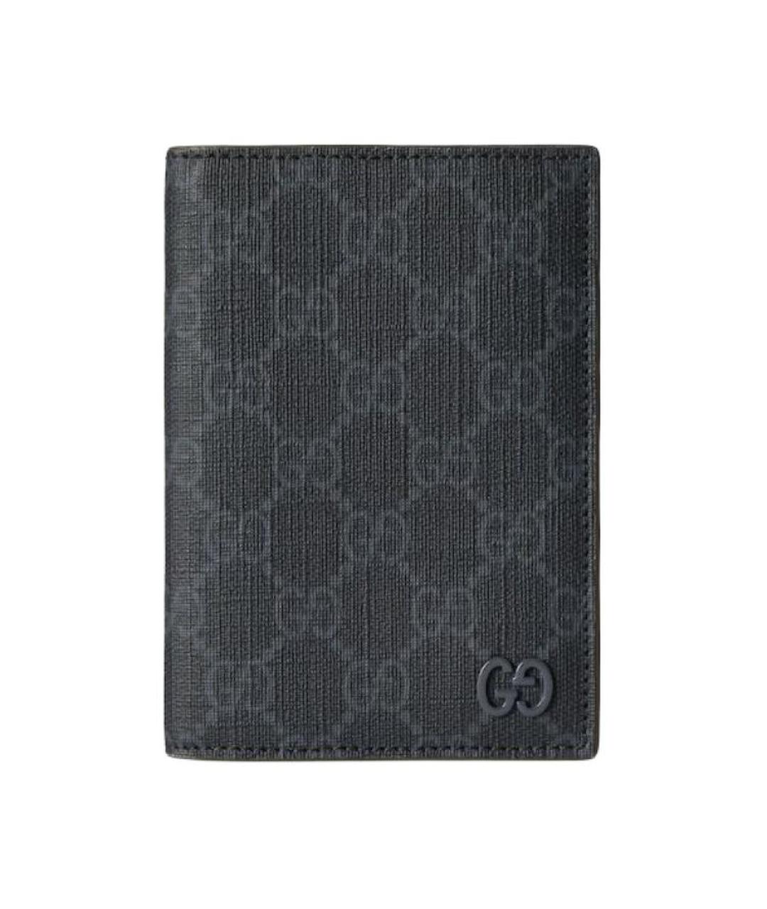 GUCCI Черный кожаный кошелек, фото 1