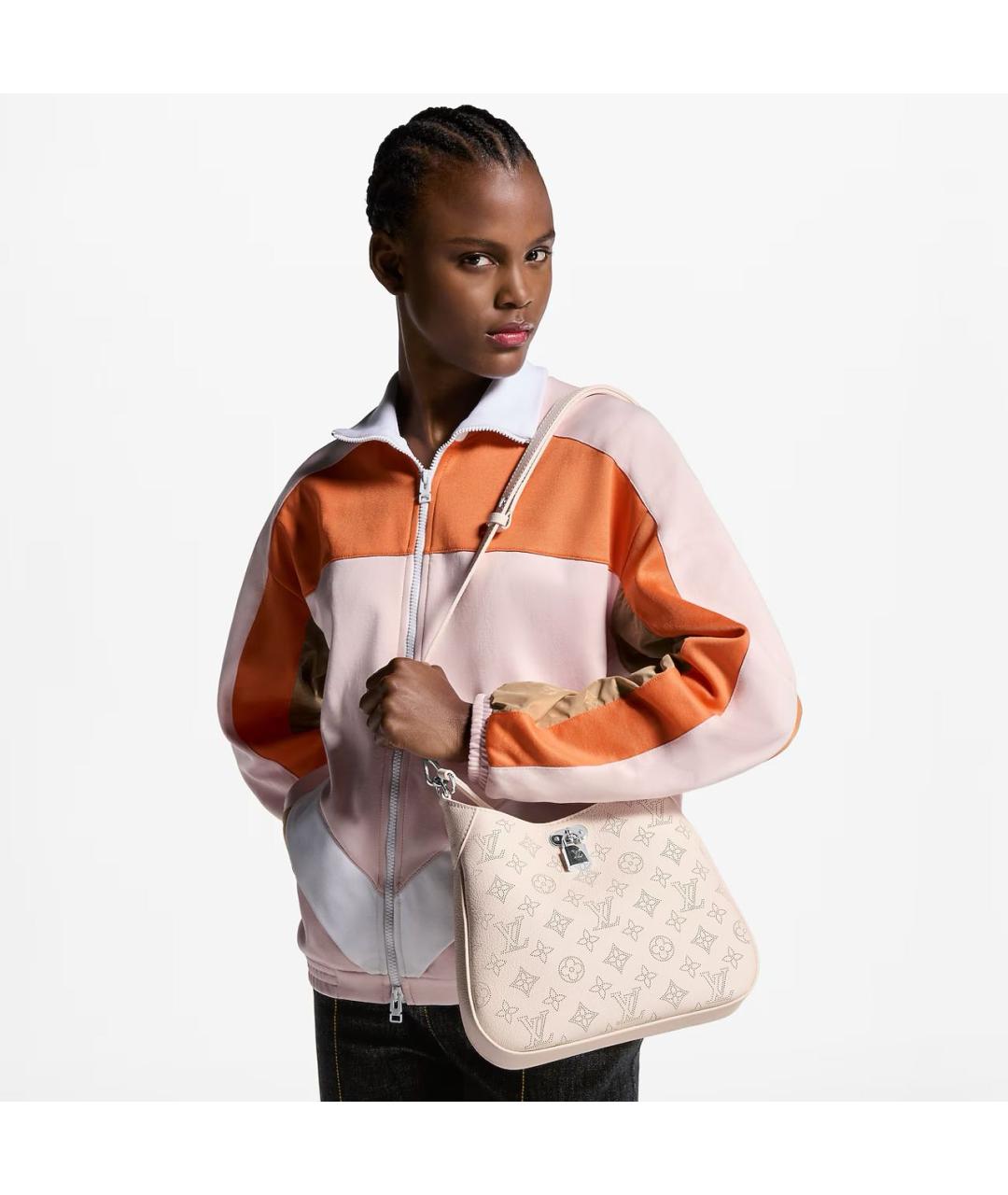LOUIS VUITTON Бежевая кожаная сумка через плечо, фото 5