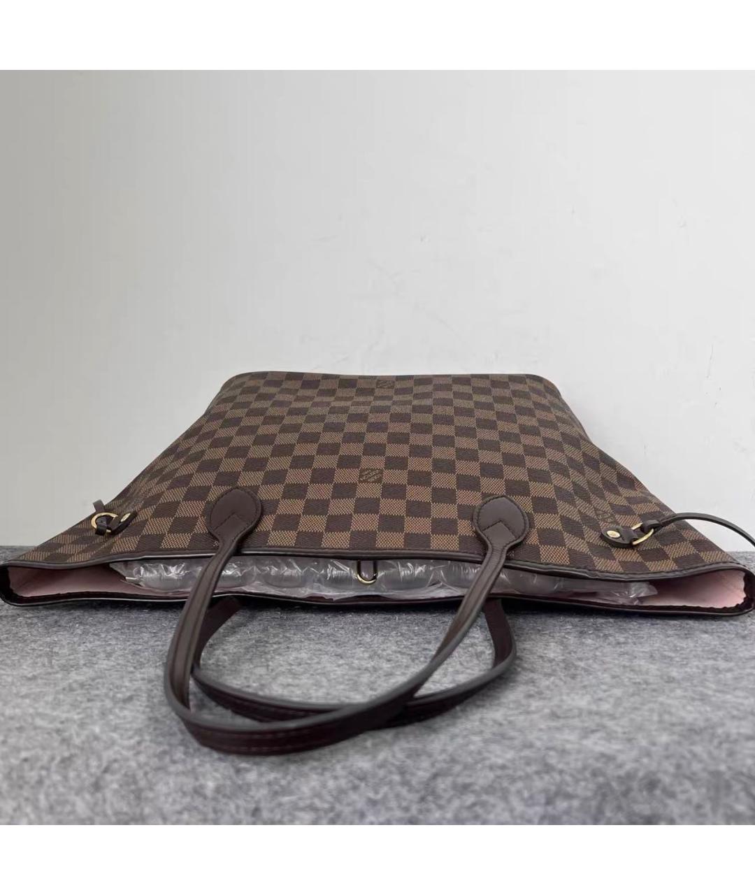LOUIS VUITTON Коричневая сумка тоут из канвы, фото 6