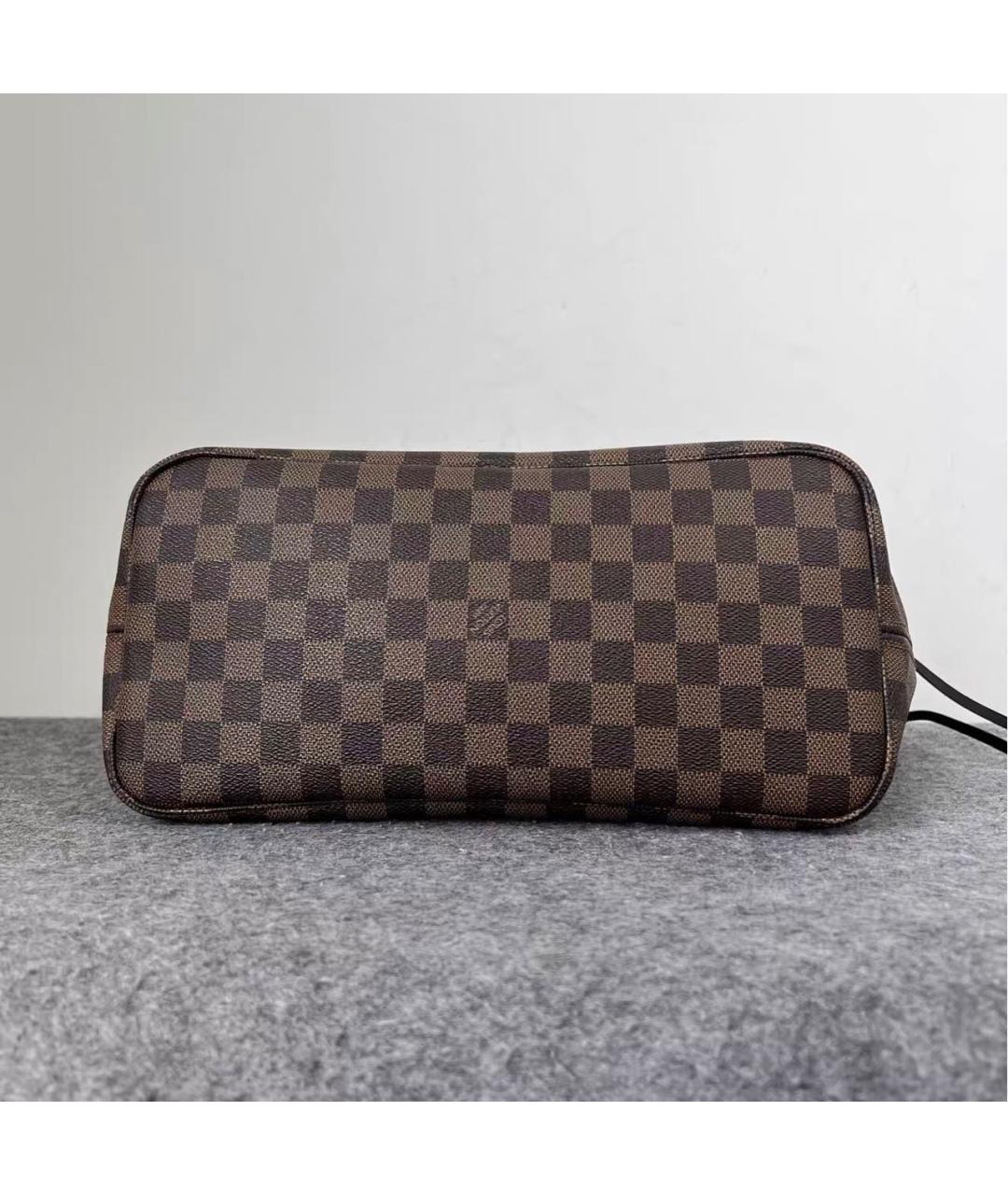 LOUIS VUITTON Коричневая сумка тоут из канвы, фото 7