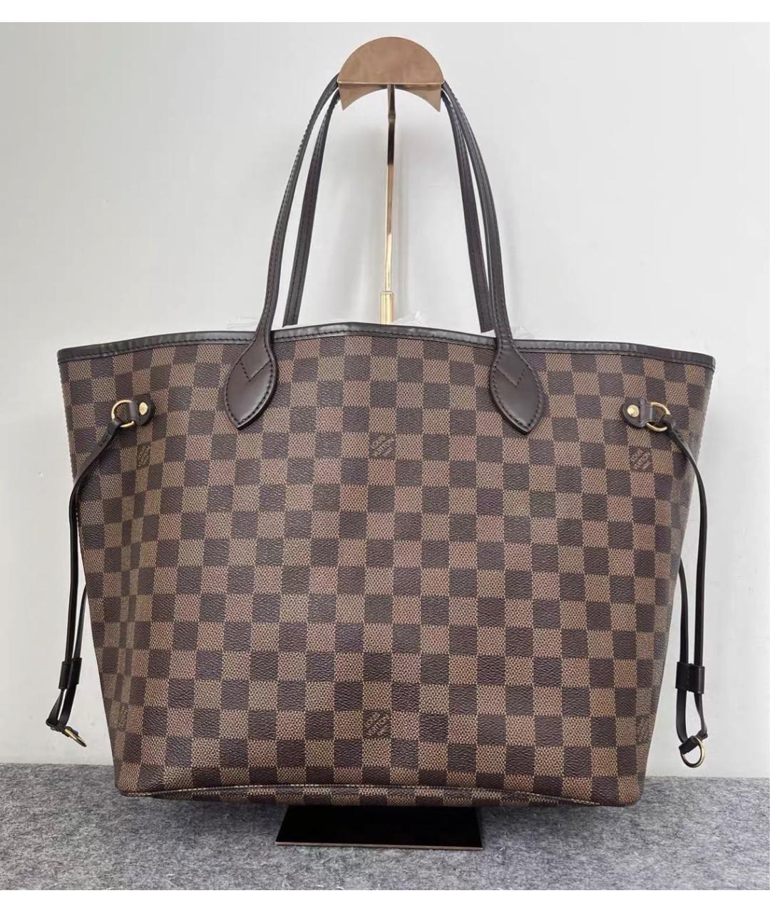 LOUIS VUITTON Коричневая сумка тоут из канвы, фото 2