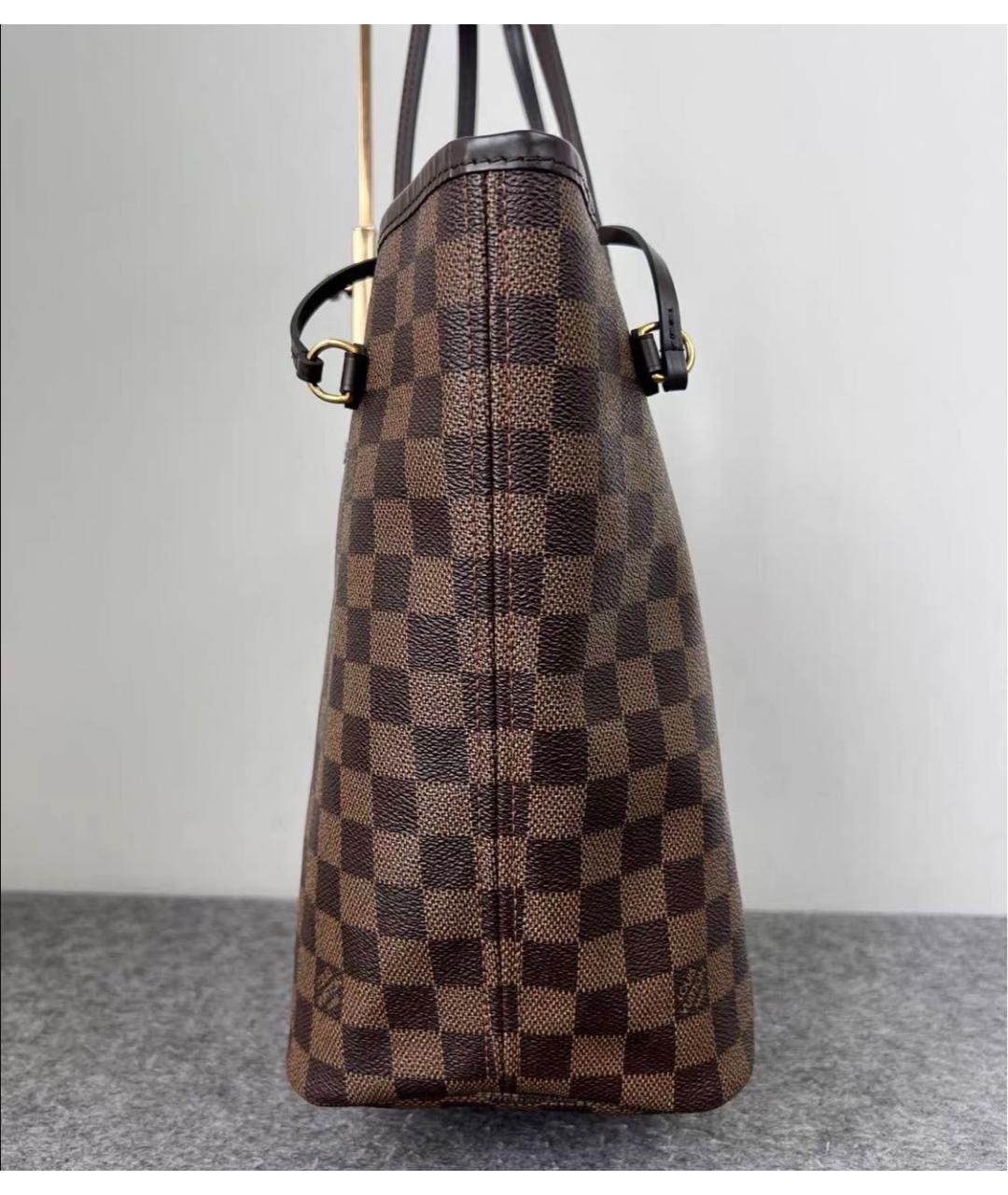 LOUIS VUITTON Коричневая сумка тоут из канвы, фото 4