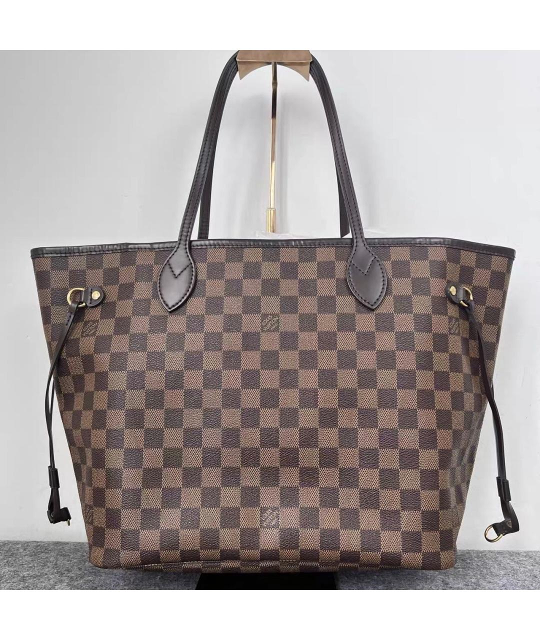 LOUIS VUITTON Коричневая сумка тоут из канвы, фото 3