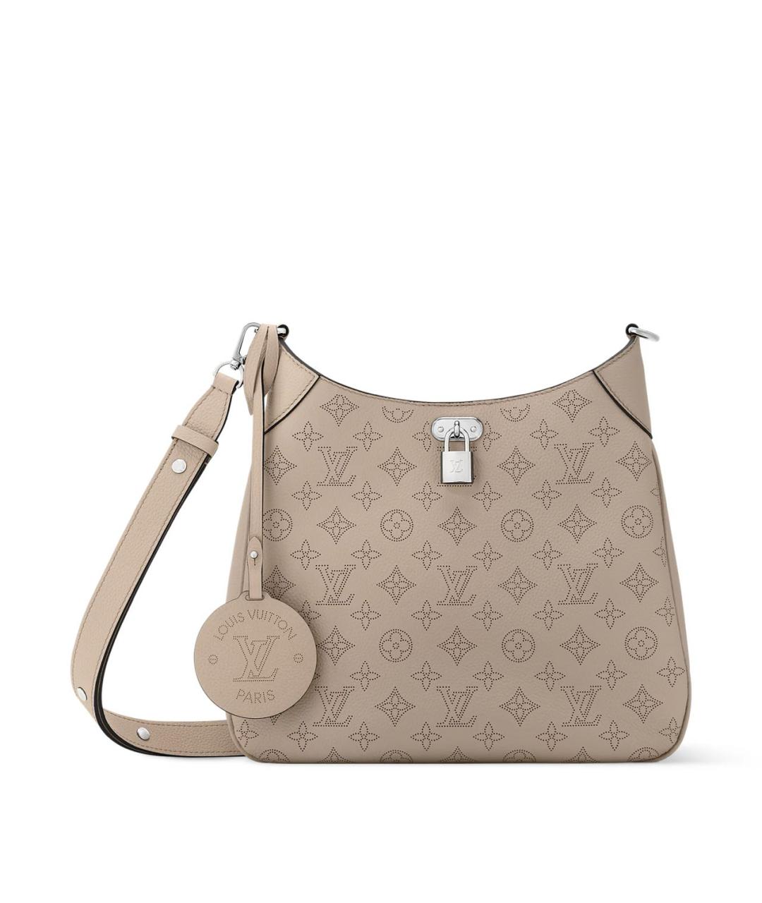 LOUIS VUITTON Бежевая кожаная сумка через плечо, фото 1