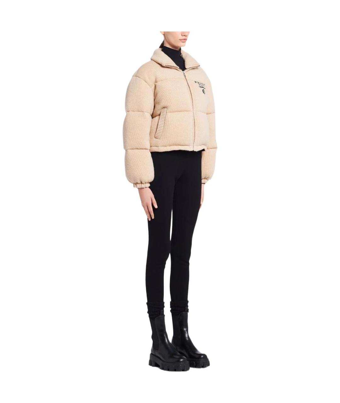 PRADA Бежевый пуховик, фото 4