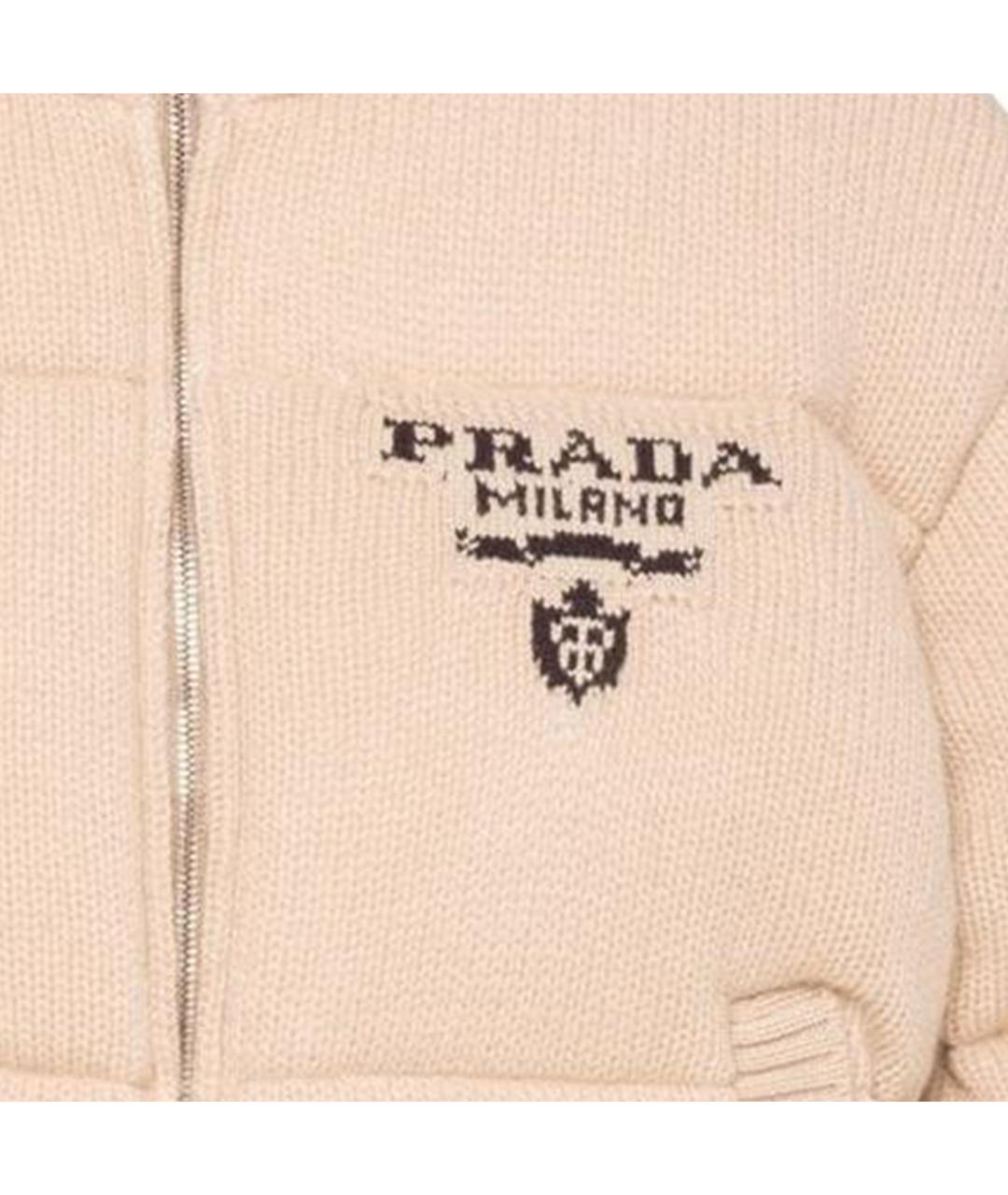 PRADA Бежевый пуховик, фото 5