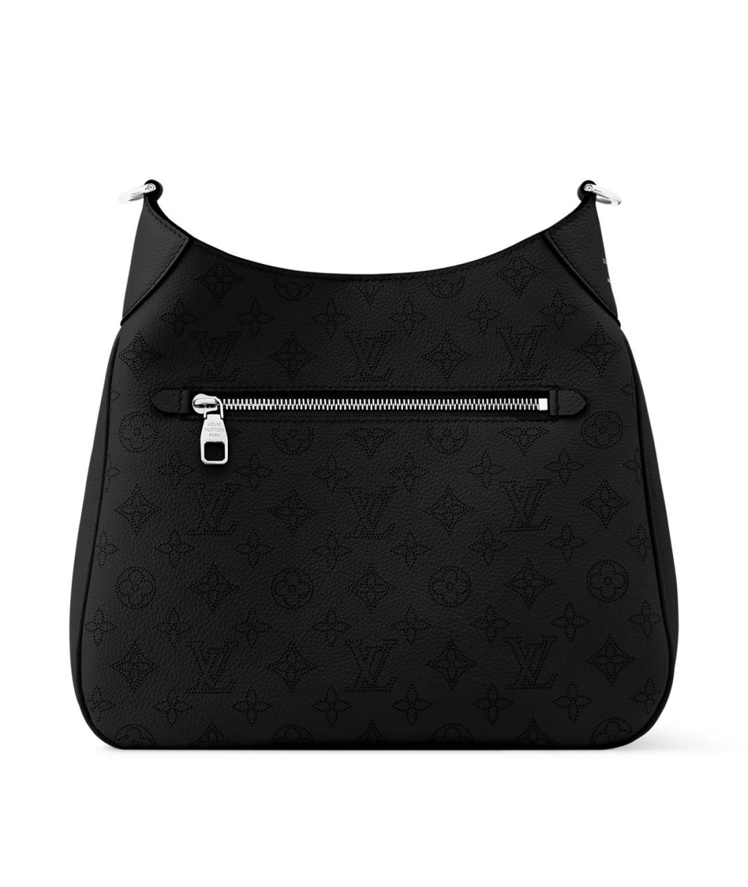 LOUIS VUITTON Черная кожаная сумка через плечо, фото 4