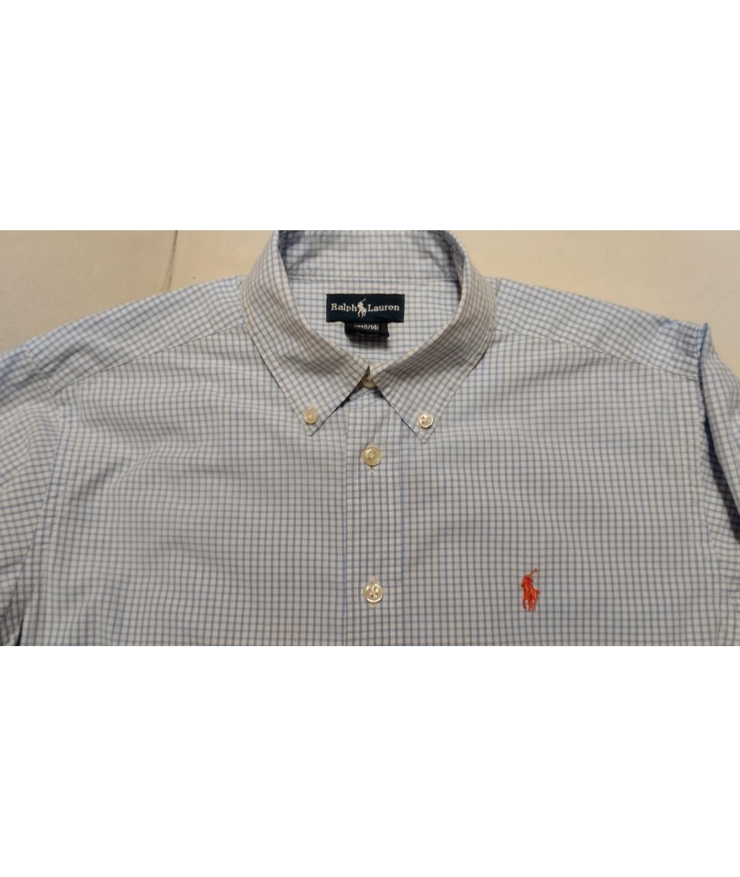 POLO RALPH LAUREN Голубая хлопковая рубашка, фото 2