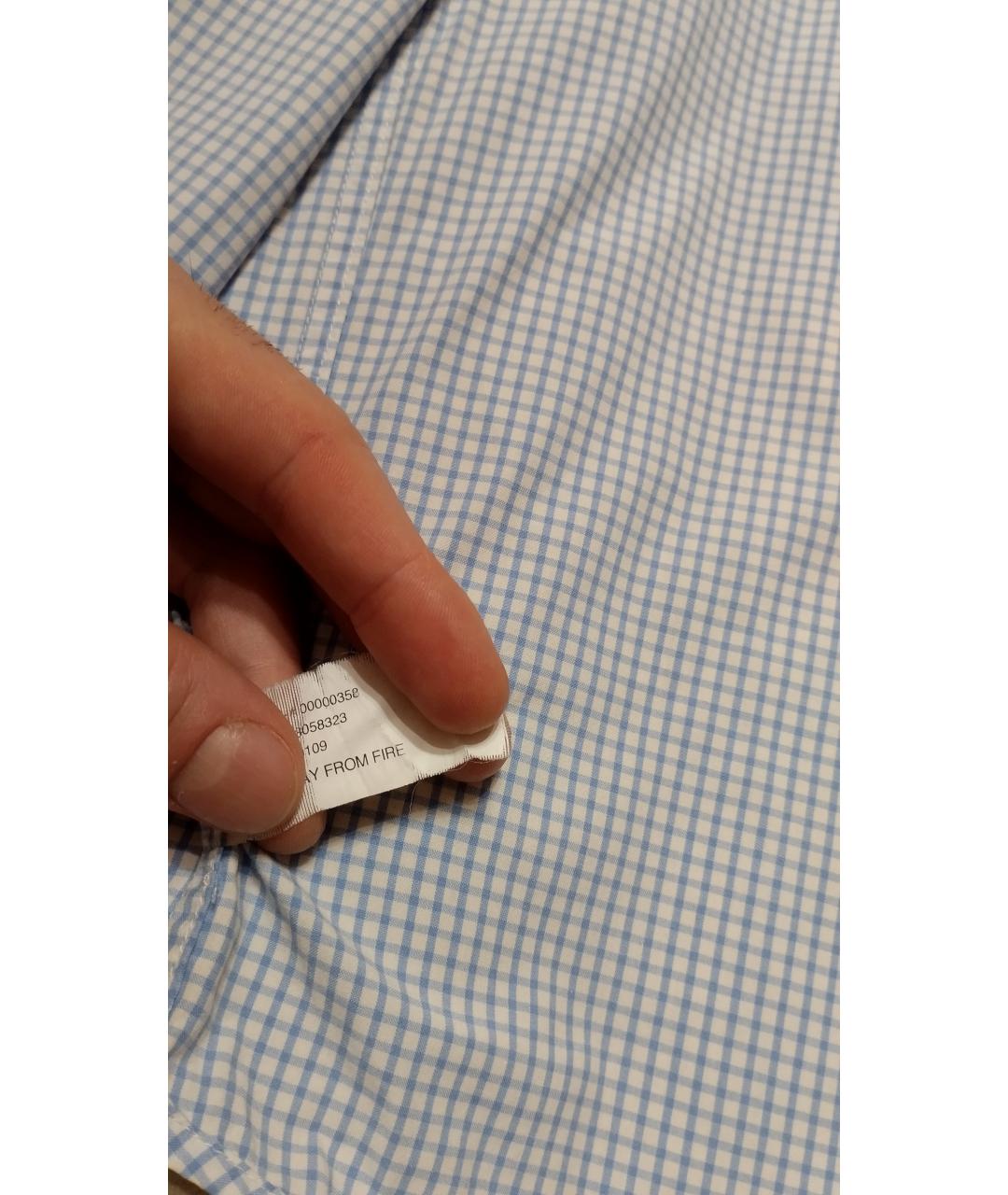 POLO RALPH LAUREN Голубая хлопковая рубашка, фото 4