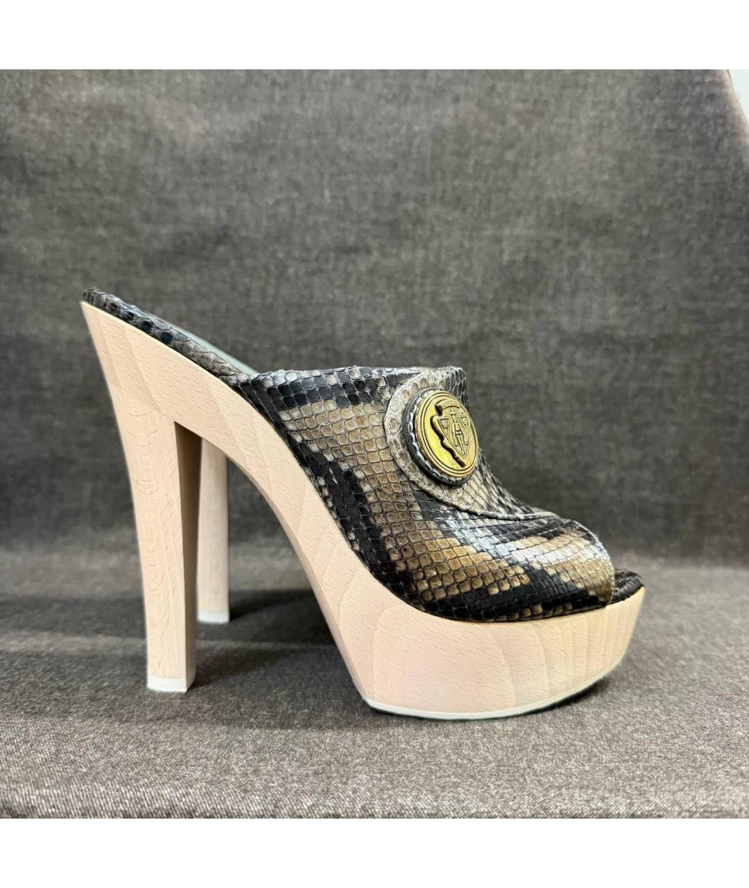 GUCCI Коричневые кожаные туфли, фото 2