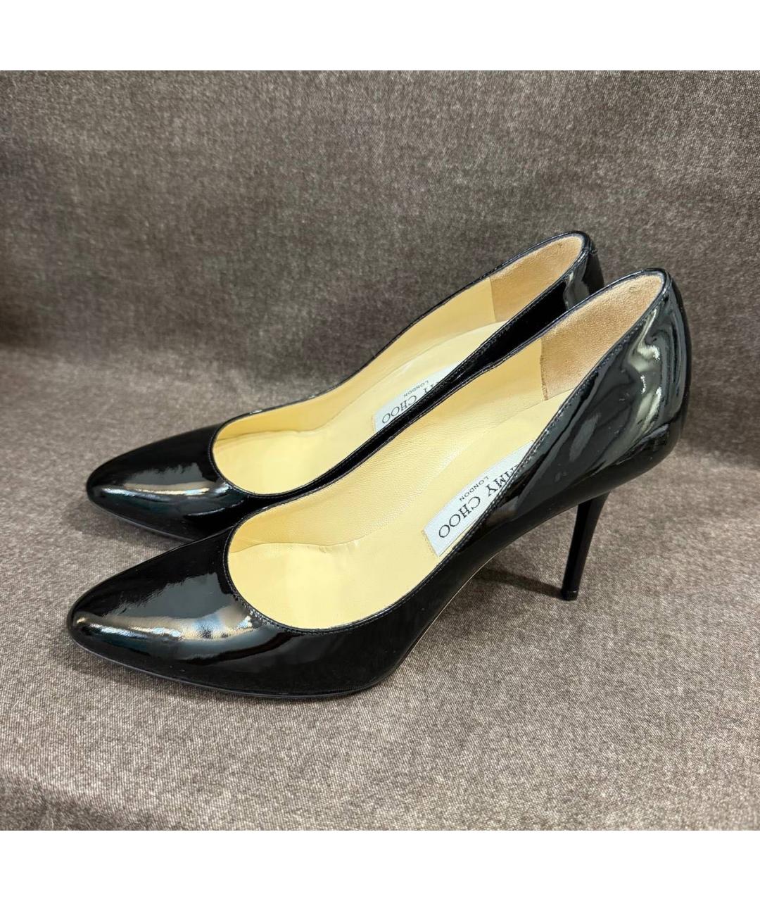JIMMY CHOO Черные кожаные туфли, фото 3