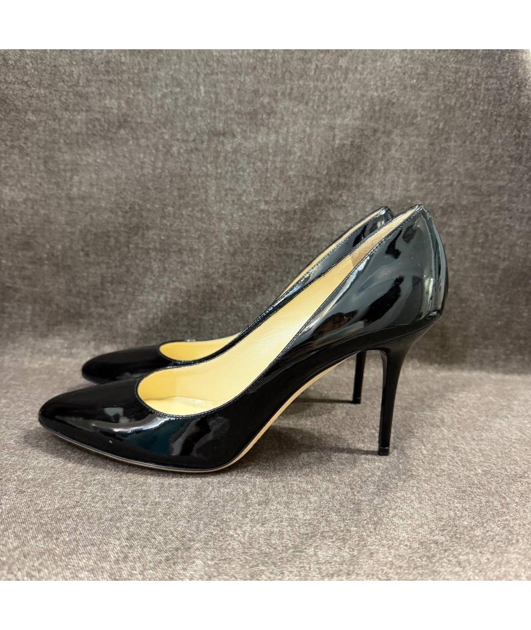 JIMMY CHOO Черные кожаные туфли, фото 2