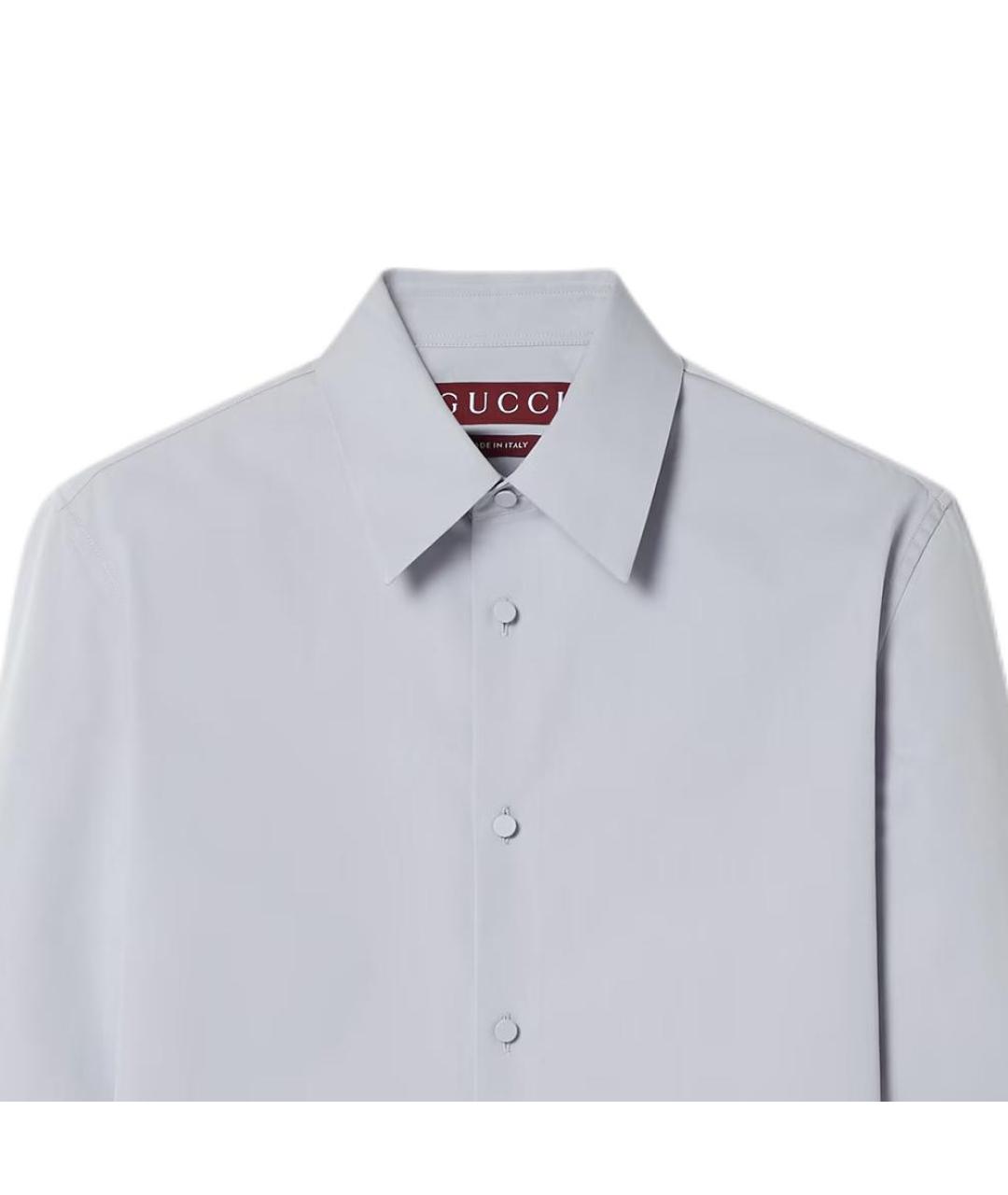 GUCCI Голубая классическая рубашка, фото 2