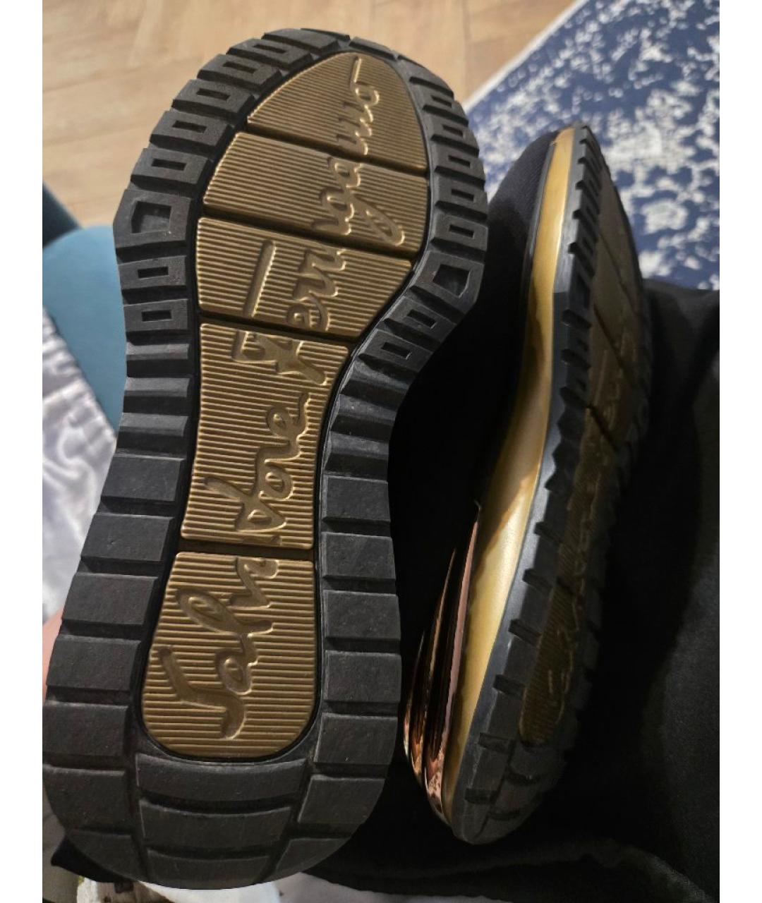 FERRAGAMO Черные текстильные кроссовки, фото 9