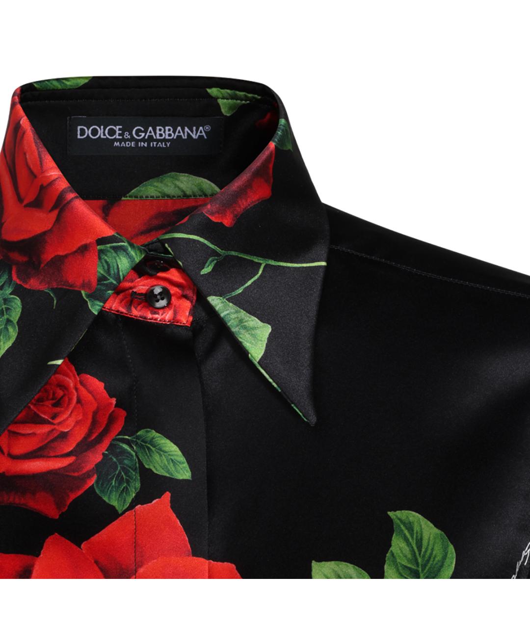 DOLCE&GABBANA Мульти шелковая рубашка, фото 4