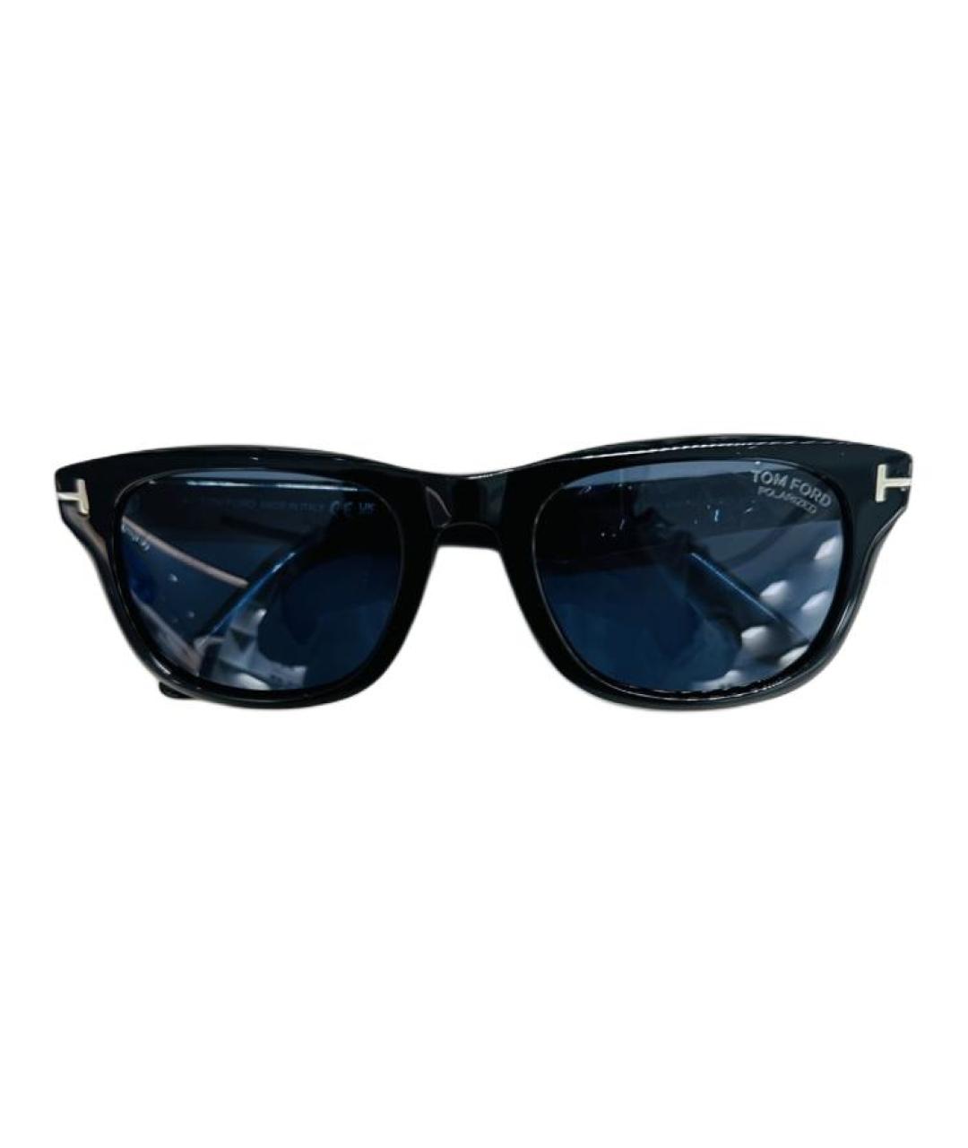 TOM FORD Черные пластиковые солнцезащитные очки, фото 1