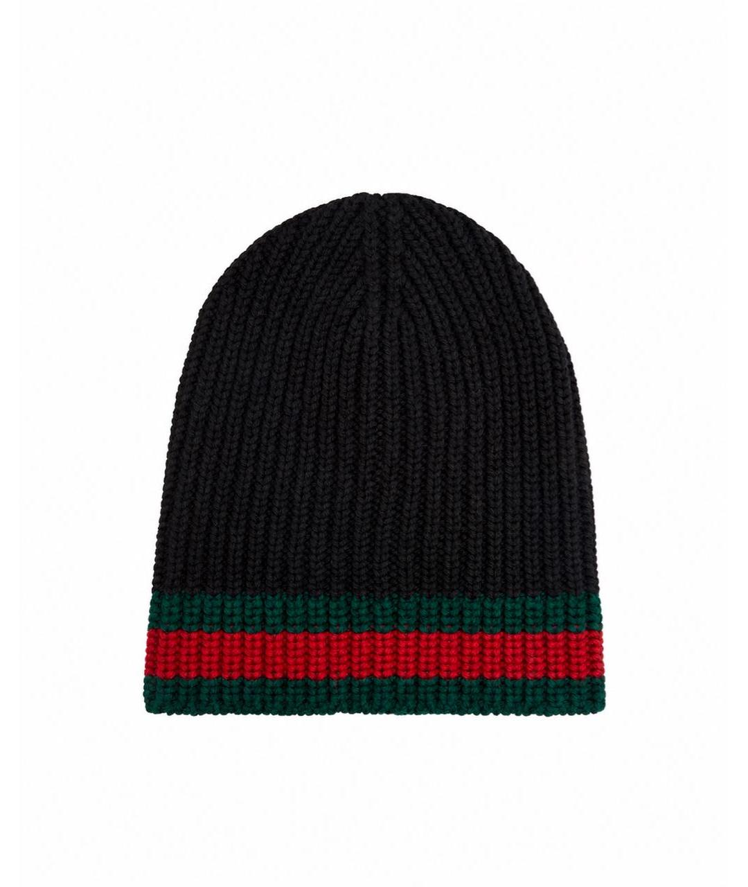 GUCCI Черная шерстяная шапка, фото 5
