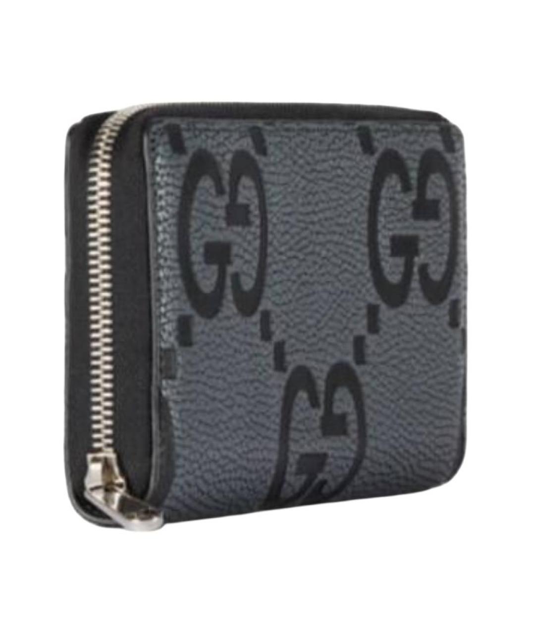 GUCCI Серый кожаный кошелек, фото 2