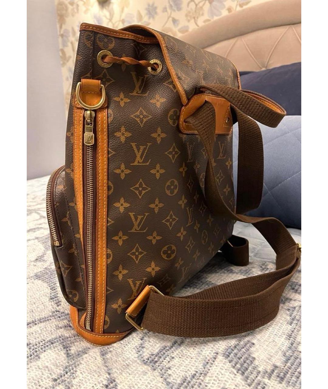 LOUIS VUITTON Коричневый рюкзак из канвы, фото 2