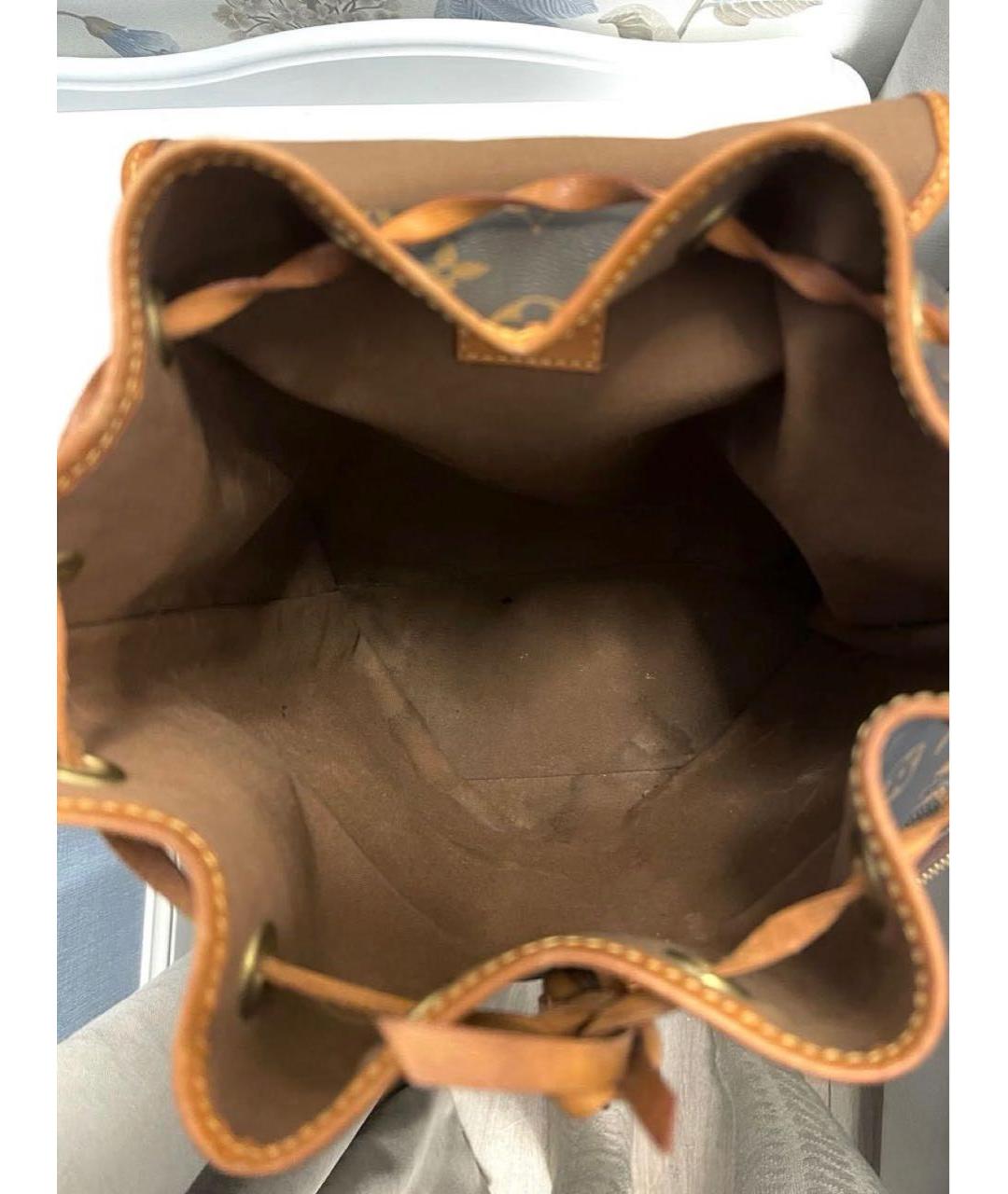LOUIS VUITTON Коричневый рюкзак из канвы, фото 4