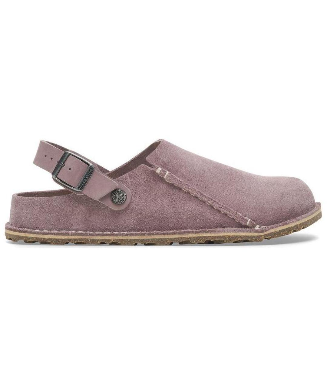BIRKENSTOCK Фиолетовые замшевые сабо, фото 1